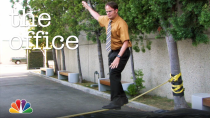 Thumbnail for Dwight's Slackline Fail - The Office | The Office