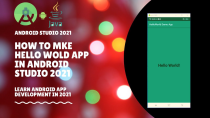 Thumbnail for How To Make Hello World App in Android Studio 2021| Beginners Guide|#1 | Android King
