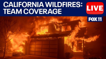 Thumbnail for LIVE UPDATES: California fires torch LA, Hollywood Hills, Palisades, Malibu, Pasadena, Sylmar | FOX 11 Los Angeles