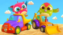 Thumbnail for 🔴Baby cartoons for kids & Hop Hop the owl full episodes LIVE. Street vehicles for kids. | Hop Hop the Owl