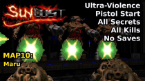 Thumbnail for Doom II: Sunlust - MAP10: Maru (Ultra-Violence 100%) | decino