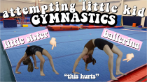 Thumbnail for ballerina attempts little kid gymnastics | dancingwithmackenzie