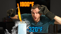 Thumbnail for Quenching a Knife in Liquid Nitrogen!  Will it survive? | Nate From the Internet