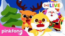 Thumbnail for [🔴LIVE] 🎄2023 Christmas Songs with Baby Shark | Rhymes For Kids | Pinkfong