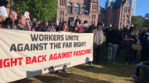 Thumbnail for Union commies in Toronto chanting "who's schools? Our schools! Who's kids? Our kids!" During their counter protest to #1millionmarch4children