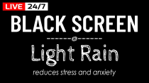 Thumbnail for Light Rain Sounds with Black Screen for Deep Sleeping & Focus, Live Rain 24/7 | Sounds of Peaceful