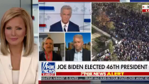 Thumbnail for Fox News anchor doesn't realize she's live on air when a guest refuses to admit Joe Biden won the presidency