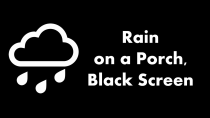 Thumbnail for 🔴 Rain on a Porch, Black Screen 🌧️⬛ • Live 24/7 • No ads | DJ Grossman