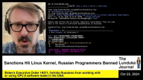 Thumbnail for Sanctions Hit Linux Kernel, Russian Programmers Banned | Bryan Lunduke