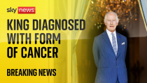 Thumbnail for King Charles diagnosed with form of cancer | Sky News