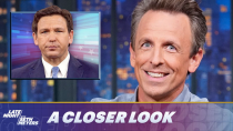 Thumbnail for DeSantis' Cruel Martha's Vineyard Stunt Backfires; Trump Humiliates J.D. Vance: A Closer Look | Late Night with Seth Meyers