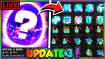 Thumbnail for (🔴LIVE) HUGE UPDATE 3 IS HERE in PETS GO!! (Roblox) | AlphaGG