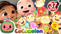 Thumbnail for Five Little Monkeys Jumping on the Bed + More Nursery Rhymes & Kids Songs - CoComelon