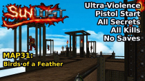 Thumbnail for Doom II: Sunlust - MAP31: Birds of a Feather (Ultra-Violence 100%) | decino