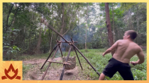 Thumbnail for Primitive Technology: Rock-Throwing Catapult (Trebuchet) | Primitive Technology