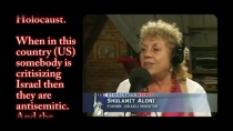 Thumbnail for former Israeli Minister of Education Shulamit Aloni says that accusations of antisemitism is 'a trick. We always use it.' to suppress criticism of Israel coming from within the United States, while for criticism coming from Europe 'we bring up the Holocaust.