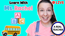 Thumbnail for 🔴 Wheels on the Bus - Nursery Rhymes & Kids Songs - Toddler Learning Video - Ms Rachel