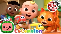 Thumbnail for Ten Little Buses Song + More Nursery Rhymes & Kids Songs - CoComelon