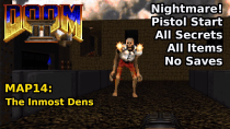 Thumbnail for Doom II - MAP14: The Inmost Dens (Nightmare! 100% Secrets + Items) | decino