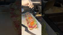 Thumbnail for The FAMILY STYLE ITALIAN HOAGIE from Fedoroffs in Williamsburg, Brooklyn NYC! 🥖🧀🔥🤤 #DEVOURPOWER | Devour Power TV