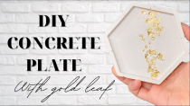 Thumbnail for DIY CONCRETE PLATE USING GOLD LEAF | Auric Stone Designs