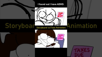 Thumbnail for Storyboard vs Animation: I have ADHD (shot 1) | JaidenAnimations