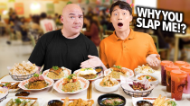 Thumbnail for I put Uncle Roger in his Place trying all his food! | Guga