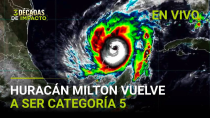 Thumbnail for En vivo: El huracán Milton vuelve a ser categoría 5. Mira aquí la trayectoria y las evacuaciones | Primer Impacto