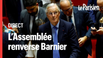 Thumbnail for 🔴 EN DIRECT - L'Assemblée nationale adopte la motion qui renverse le gouvernement Barnier | Le Parisien