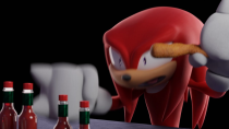 Thumbnail for Knuckles Eats a HOT Wing | spoon Scribble