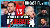 Thumbnail for VP DEBATE LIVE: JD Vance Vs Tim Walz w/Mark Ivanyo & Ian Carroll | Timcast IRL