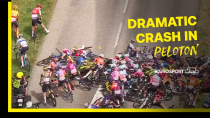 Thumbnail for First female Tour de France descends into chaos after massive pileup