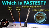 Thumbnail for Why does WATER change the speed of electricity? | AlphaPhoenix