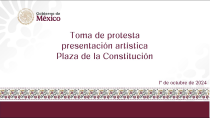 Thumbnail for Toma de protesta. Presentación artística. Plaza de la Constitución. 1° de octubre de 2024 | CENTRO DE PRODUCCION CEPROPIE