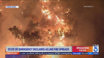 Thumbnail for More than 35,000 structures threatened as Line Fire continues to spread | KTLA 5