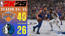 Thumbnail for NEW YORK KNICKS vs DALLAS MAVERICKS || SEASON 2024-2025 || NBA 2K25