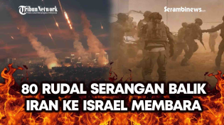 Thumbnail for 🔴80 Rudal Serangan Balasan Iran Membara Usai Digempur Israel, Roket IDF Meledak di Langit | Serambinews