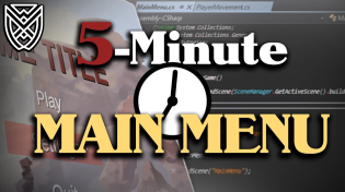 Thumbnail for 5 Minute MAIN MENU Unity Tutorial | BMo