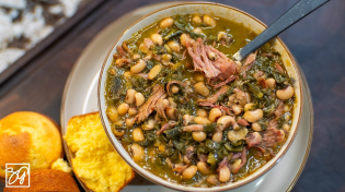 Thumbnail for New Years Black Eyed Peas with  Collard Greens | Smokin' & Grillin with AB