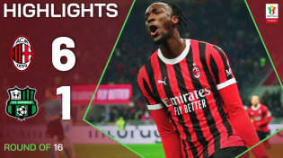 Thumbnail for MILAN-SASSUOLO 6-1 | HIGHLIGHTS | Milan dismantle Sassuolo | Coppa Italia Frecciarossa 2024/25 | Serie A