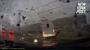 Thumbnail for Shocking video shows the moment a car gets totaled by deadly Tennessee tornado | New York Post