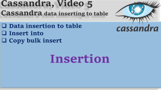 Thumbnail for Cassandra, Video 5 Cassandra data inserting to table | CodingWisdom