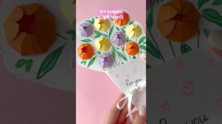 Thumbnail for DIY birthday gift idea🌸 blooming flowers✨ | Sonya Art 22