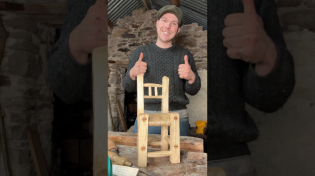 Thumbnail for Valentines chair #ireland #valentinesday #chair #woodwork #suganchair #handtools #ash #firewood | Eoin Reardon