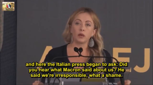 Thumbnail for Based newly elected leader of Italy tells Macron to fuck off. 