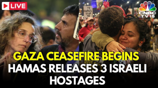 Thumbnail for LIVE: Gaza Ceasefire Begins | Hamas Releases First Israeli Hostages | Israel-Hamas Ceasefire | N18G