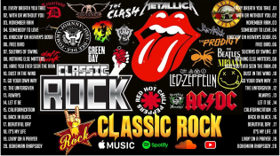 Thumbnail for Best Classic Rock Songs Of All Time ⚡ Aerosmith, U2, The Beatles, ACDC, Metallica, Bon Jovi,... | Classic Rock Music