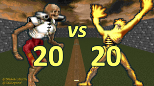 Thumbnail for 20 Revenants vs 20 Arch-viles - Monster Infighting - Doom II Retro Battles | GG Retro Battles