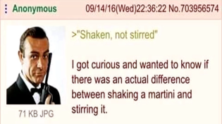 Thumbnail for "Shaken, not stirred" - A Greentext Story | Vanegood