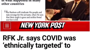 Thumbnail for RFK suggest covid19 was "targeted to attack whites and blacks, ashkenazi jews and chinese most immune"